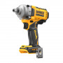Гайковерт ударний DeWALT, безщітковий, XR Li-ion 18 В, 812 Нм, 2000 об/хв, 3250 уд/хв, розмір тримача насадок 1/2 зі шплінтом, кількість швидкостей - 3+1 режим, вага 1.67 кг, без акумуляторів, зарядного пристрою та в