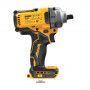 Гайковерт ударний DeWALT, безщітковий, XR Li-ion 18 В, 812 Нм, 2000 об/хв, 3250 уд/хв, розмір тримача насадок 1/2 зі шплінтом, кількість швидкостей - 3+1 режим, вага 1.67 кг, без акумуляторів, зарядного пристрою та в