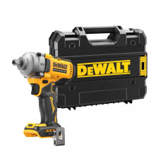 Гайковерт ударний DeWALT, безщітковий, XR Li-ion 18 В, 812 Нм, 2000 об/хв, 3250 уд/хв, розмір тримача насадок 1/2 зі шплінтом, кількість швидкостей - 3+1 режим, вага 1.67 кг, без акумуляторів, зарядного пристрою, вал