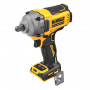 Гайковерт ударний DeWALT, безщітковий, XR Li-ion 18 В, 812 Нм, 2000 об/хв, 3250 уд/хв, розмір тримача насадок 1/2 зі шплінтом, кількість швидкостей - 3+1 режим, вага 1.67 кг, без акумуляторів, зарядного пристрою, вал