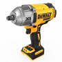 Гайковерт ударний DeWALT, безщітковий, XR Li-ion 18 В, 1396 Нм, 2300 об/хв, 2200 уд/хв, розмір тримача насадок 1/2 зі стопорним кільцем, кількість швидкостей - 3+1 режим, вага 2.9 кг, без акумуляторів, зарядного прис