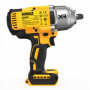 Гайковерт ударний DeWALT, безщітковий, XR Li-ion 18 В, 1396 Нм, 2300 об/хв, 2200 уд/хв, розмір тримача насадок 1/2 зі стопорним кільцем, кількість швидкостей - 3+1 режим, вага 2.9 кг, без акумуляторів, зарядного прис