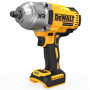 Гайковерт ударний DeWALT, безщітковий, XR Li-ion 18 В, 1396 Нм, 2300 об/хв, 2200 уд/хв, розмір тримача насадок 1/2 зі стопорним кільцем, кількість швидкостей - 3+1 режим, вага 2.9 кг, без акумуляторів, зарядного прис