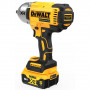 Гайковерт ударний DeWALT, безщітковий, XR Li-ion 18 В,1396 Нм, 5 А/год, 2300 об/хв, 2200 уд/хв, розмір тримача насадок 1/2 зі стопорним кільцем, кількість швидкостей - 3+1 режими, вага 2.9 кг, 2 акумулятори, зарядний