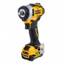 Гайковерт ударний DeWALT, безщітковий, XR Li-ion 12 В, 338 Нм, 5 А/год, 2850 об/хв, 3250 уд/хв, розмір тримача насадок 1/2, кількість швидкостей - 1, вага 1 кг, 1 акумулятор, зарядний пристрій, валіза TSTAK