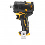Гайковерт ударний DeWALT, безщітковий, XR Li-ion 12 В, 338 Нм, 5 А/год, 2850 об/хв, 3250 уд/хв, розмір тримача насадок 1/2, кількість швидкостей - 1, вага 1 кг, 1 акумулятор, зарядний пристрій, гумовий чохол корпусу,