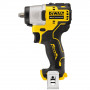 Гайковерт ударний DeWALT, безщітковий, XR Li-ion 12 В, 168 Нм, 1000-2850 об/хв, 3600 уд/хв, розмір тримача насадок 3/8, кількість швидкостей - 3, вага 0.8 кг, без акумулятора і зарядного пристрою