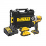 Гайковерт ударний DeWALT, безщітковий, XR Li-ion 18 В, 406 Нм, 2 А/год, 2500 об/хв, 3550 уд/хв, розмір тримача насадок 1/2 зі стопорним кільцем, кількість швидкостей - 2+2 режими, вага 1.1 кг, 2 акумулятори, зарядний