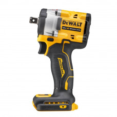 Гайковерт ударний DeWALT, безщітковий, XR Li-ion 18 В, 406 Нм, 2500 об/хв, 3550 уд/хв, розмір тримача насадок 1/2 зі стопорним кільцем, кількість швидкостей - 2+2 режими, вага 1.1 кг, без акумуляторів, зарядного прис