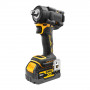 Гайковерт ударний DeWALT, безщітковий, XR Li-ion 18 В серії «G» (Glass Filled Nylon), 406 Нм, 5 А/год, 2500 об/хв, 3550 уд/хв, розмір тримача насадок 1/2 зі стопорним кільцем, кількість швидкостей - 2+2 режими, вага
