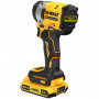 Гайковерт ударний DeWALT, безщітковий, XR Li-ion 18 В, 406 Нм, 2 А/год, 2500 об/хв, 3550 уд/хв, розмір тримача насадок 1/2 зі шплінтом, кількість швидкостей - 2+2 режими, вага 1.1 кг, 2 акумулятори, зарядний пристрій