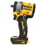 Гайковерт ударний DeWALT, безщітковий, XR Li-ion 18 В, 406 Нм, 2500 об/хв, 3550 уд/хв, розмір тримача насадок 3/8 зі зі стопорним кільцем, кількість швидкостей - 2+2 режими, вага 1.1 кг, без акумуляторів, зарядного п