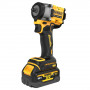 Гайковерт ударний DeWALT, безщітковий, XR Li-ion 18 В серії «G» (Glass Filled Nylon), 406 Нм, 5 А/год, 2500 об/хв, 3550 уд/хв, розмір тримача насадок 3/8 зі зі стопорним кільцем, кількість швидкостей - 2+2 режими, ва