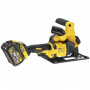 Штроборіз акумуляторний DeWALT, 54 В XR FLEXVOLT Li-ion, безщітковий, діаметр диска 125 х 22.23 мм, 2 акумулятори 6 А/год, зарядний пристрій, валіза системи TSTAK