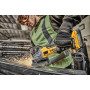Шліфмашина кутова акумуляторна безщіткова DeWALT, 18 B XR Li-ion 5 А/год, d = 125 мм, 9000 об/хв, 2 акумулятори PowerStack 5 А/год, зарядний пристрій, TSTAK, вага 1.74 кг