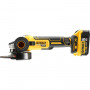 Шліфмашина кутова акумуляторна безщіткова DeWALT, 18 B XR Li-ion, d = 125 мм, 9000 об/хв, вага 1.74 кг, без акумулятору, зарядного пристрою та валізи