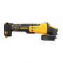 Шліфмашина кутова акумуляторна безщіткова DeWALT, 18 B XR Li-ion, d = 125 мм, 3000-9000 об/хв, без акумуляторів і зарядного пристрою, картон, вага 1.85 кг