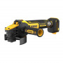 Шліфмашина кутова акумуляторна безщіткова DeWALT, 18 B XR Li-ion, d = 125 мм, 3000-9000 об/хв, без акумуляторів і зарядного пристрою, картон, вага 1.85 кг