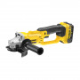 Шліфмашина кутова акумуляторна безщіткова DeWALT, 18 B XR Li-ion, d = 125 мм, 8000 об/хв, вага 2.2 кг, валіза, 2 акумулятори, зарядний пристрій