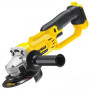 Шліфмашина кутова акумуляторна DeWALT, 18 B XR Li-ion, d = 125 мм, 8000 об/хв, вага 2.2 кг, без акумулятора і зарядного пристрою