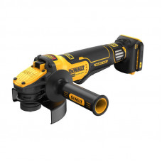 Шліфмашина кутова акумуляторна безщіткова DeWALT, 18 B XR Li-ion, d = 125 мм, 3000-9000 об/хв, клавішний вимикач, без акумуляторів і зарядного пристрою, картон, вага 1.85 кг