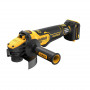 Шліфмашина кутова акумуляторна безщіткова DeWALT, 18 B XR Li-ion, d = 125 мм, 3000-9000 об/хв, клавішний вимикач, без акумуляторів і зарядного пристрою, картон, вага 1.85 кг