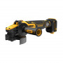Шліфмашина кутова акумуляторна безщіткова DeWALT, 18 B XR Li-ion, d = 125 мм, 3000-9000 об/хв, клавішний вимикач, без акумуляторів і зарядного пристрою, картон, вага 1.85 кг