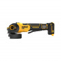 Шліфмашина кутова акумуляторна безщіткова DeWALT, 18 B XR Li-ion, d = 125 мм, 3000-9000 об/хв, клавішний вимикач, без акумуляторів і зарядного пристрою, картон, вага 1.85 кг