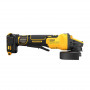 Шліфмашина кутова акумуляторна безщіткова DeWALT, 18 B XR Li-ion, d = 125 мм, 3000-9000 об/хв, клавішний вимикач, без акумуляторів і зарядного пристрою, картон, вага 1.85 кг