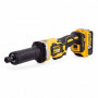 Прямошлифовальна машина безщіткова, DeWALT, 18 В XR Li-ion, 10000-25000 об/хв, цанга 6 мм, вага 1.2 кг, 2 акумулятора, ЗУ