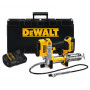 Пістолет масляний акумуляторний DeWALT, 18В XR Li-ion, швидкість подачі 147.87 мл/хв, вага 3.63 кг, 1 акумулятор 4 А/год, ЗП, валіза