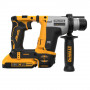 Перфоратор акумуляторний безщітковий DeWALT, SDS PLUS, 18 В XR Li-ion, 2 режими, 1.4 Дж, 0-1060 об/хв, 0-4980 уд/хв, 2 акумулятори 2 А/год, зарядний пристрій, валіза, вага 1.8 кг