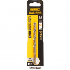 Свердло по металу DeWALT EXTREME IMPACT Black & Gold, HSS-G, діаметр 8.5 мм, загальна довжина 120.25 мм, робоча довжина 82,25 мм, 1 од
