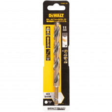 Свердло по металу DeWALT EXTREME IMPACT Black & Gold, HSS-G, діаметр 11 мм, загальна довжина 144.9 мм, робоча довжина 106.9 мм, 1 од