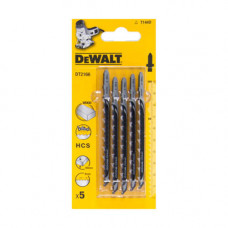 Полотно пильне DeWALT для деревини, пряме, швидке розпилювання, загальна довжина 100 мм, робоча довжина 68 мм, відстань між зубами 4 мм, матеріал застосування - деревина, ДСП, ДВП, столярні плити, макс. глибина пропи
