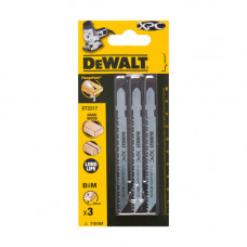 Полотно пильне DeWALT, EXTREME для деревини, чисте, швидке і точне розпилювання і розпилювання, загальна довжина 100 мм, робоча довжина 75 мм, відстань між зубами 2.5 мм, матеріал застосування - деревина, фанера, лам