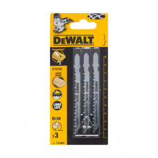 Полотно пильне DeWALT, EXTREME для деревини, чисте, швидке і точне розпилювання, загальна довжина 100 мм, робоча довжина 75 мм, відстань між зубами 4 мм, матеріал застосування - деревина, фанера, меблеві щити, ламіна