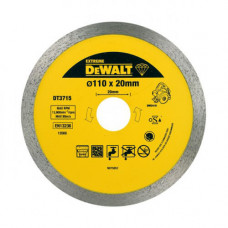Диск алмазний DeWALT,  граніт/мармур/цегла/кахель, 110 х 1.6 х 20 мм для плиткоріза DWC410