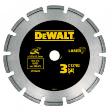Круг алмазний DeWALT, бетон/цегла/гипрок/граніт, 230 x 2.8 х 22.23 мм