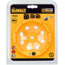 Чашка алмазна DeWALT, 125 мм х М14, висота сегментів 8 мм, однорядна, для обробки кераміки, цеглини, кам'яної кладки, бетону.