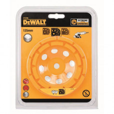 Чашка алмазна DeWALT EXTREME, 125 мм х М14, висота сегментів 8 мм, дворядна, швидка обробка кераміки, цеглини, кам'яної кладки, бетону.