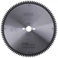 Диск пилковий DeWALT, EXTREME WORKSHOP, 350 х 30 мм, кількість зубів 96, кут заточування - 5 градусів, геометрія зуба TCG, надчистий різ.