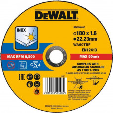 Круг відрізний DeWALT EXTREME, нержавіюча сталь/листовий метал, 180 х 1.6 х 22.23 мм