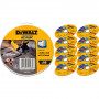 Набір кругів відрізних DeWALT HIGH PERFORMANCE, нержавіюча сталь/листовий метал, 125 x 1.0 x 22.23 мм, 10 од