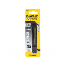 Свердло по металу DeWALT EXTREME INDUSTRIAL COBALT HSS-CO, діаметр 3 мм, загальна довжина 61 мм, робоча довжина 33 мм,  в пакуванні 2 од