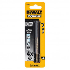 Свердло по металу DeWALT EXTREME INDUSTRIAL COBALT HSS-CO, діаметр 3.5 мм, загальна довжина 70 мм, робоча довжина 39 мм, в пакуванні 2 од