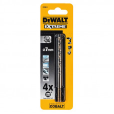 Свердло по металу DeWALT EXTREME INDUSTRIAL COBALT HSS-CO, діаметр 7 мм, загальна довжина 109 мм, робоча довжина 66 мм