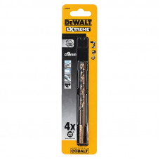Свердло по металу DeWALT EXTREME INDUSTRIAL COBALT HSS-CO, діаметр 9 мм, загальна довжина 125 мм, робоча довжина 78 мм