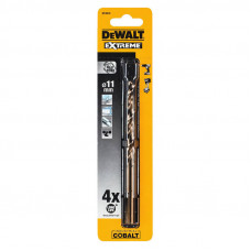 Свердло по металу DeWALT EXTREME INDUSTRIAL COBALT HSS-CO, діаметр 11 мм, загальна довжина 142 мм, робоча довжина 91 мм