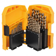 Набір свердел по металу DeWALT EXTREME INDUSTRIAL COBALT, HSS-Co, d = 1-13 мм, 29 од. пластиковий кейс